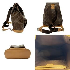 Louis Vuitton Monogram Montsouris Brown Backpack Canvas